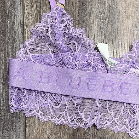 Bluebella purple lace Tori bra XS NEW - Picture 9 of 12